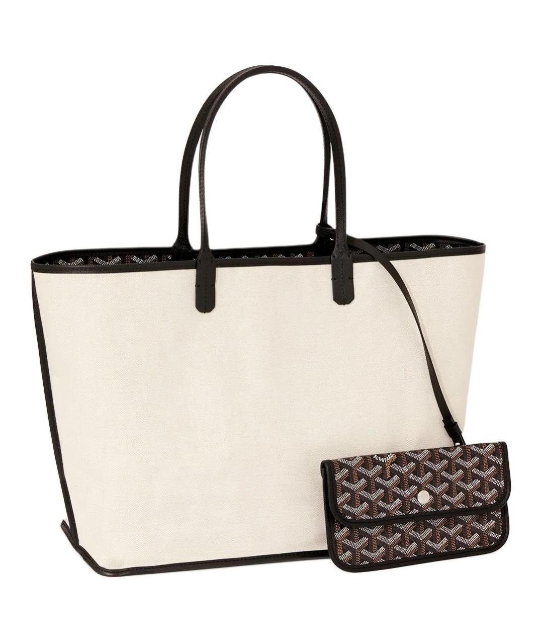 GOYARD Коричневая сумка через плечо из канвы, фото 3