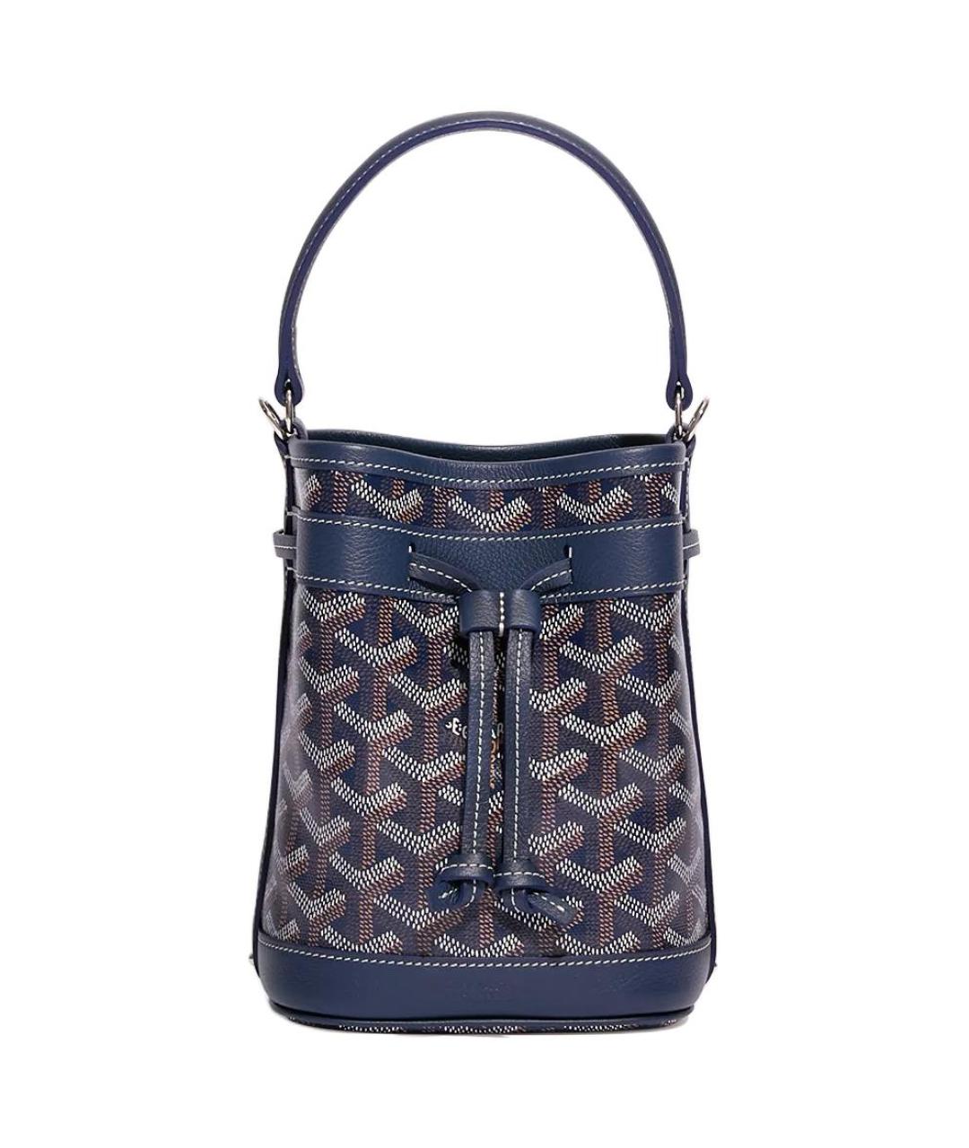 GOYARD Синяя сумка через плечо из канвы, фото 1
