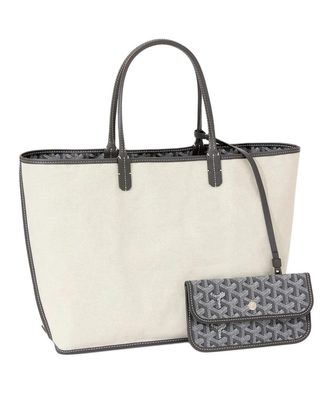 GOYARD Серая сумка через плечо из канвы, фото 2