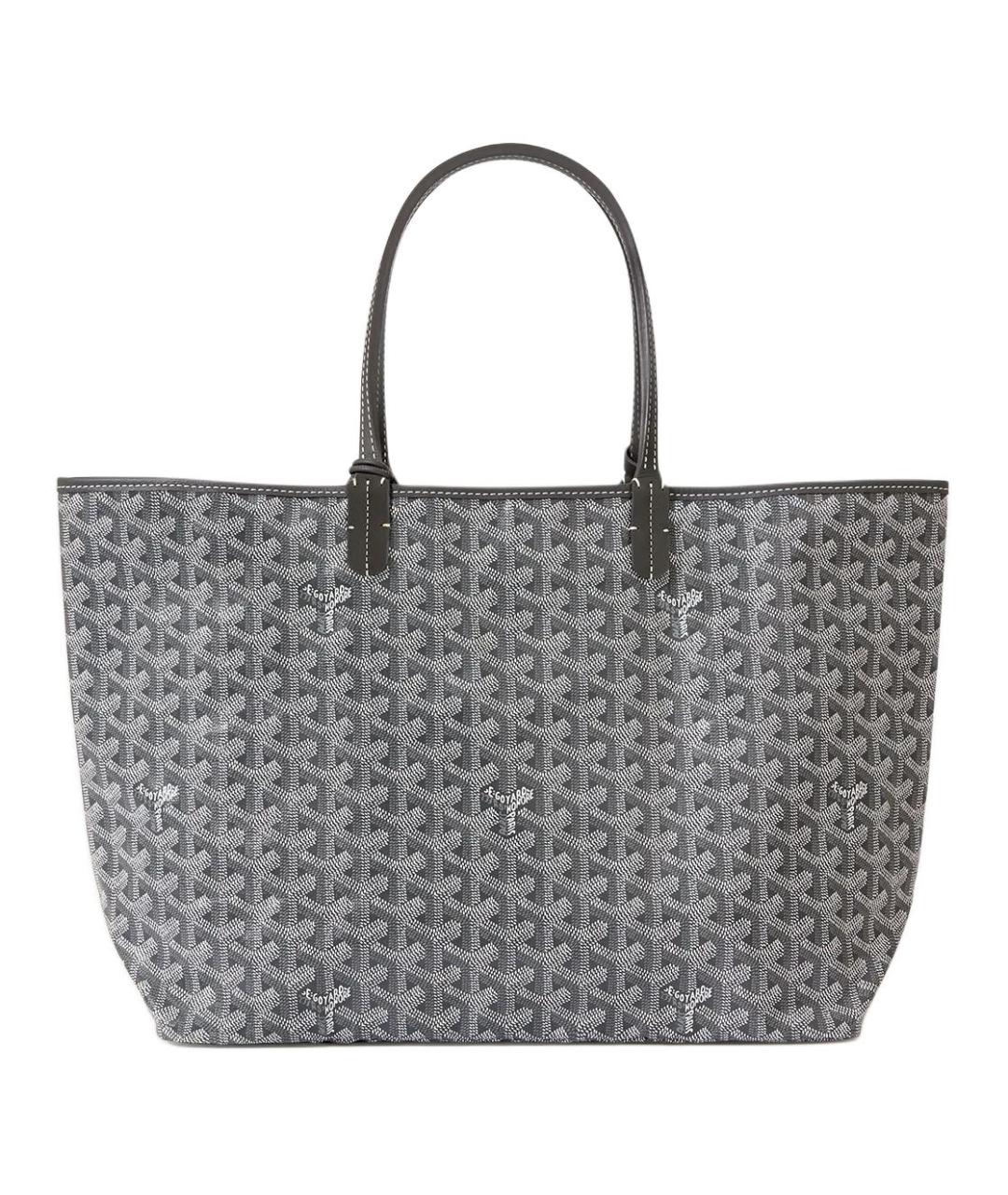 GOYARD Серая сумка через плечо из канвы, фото 3