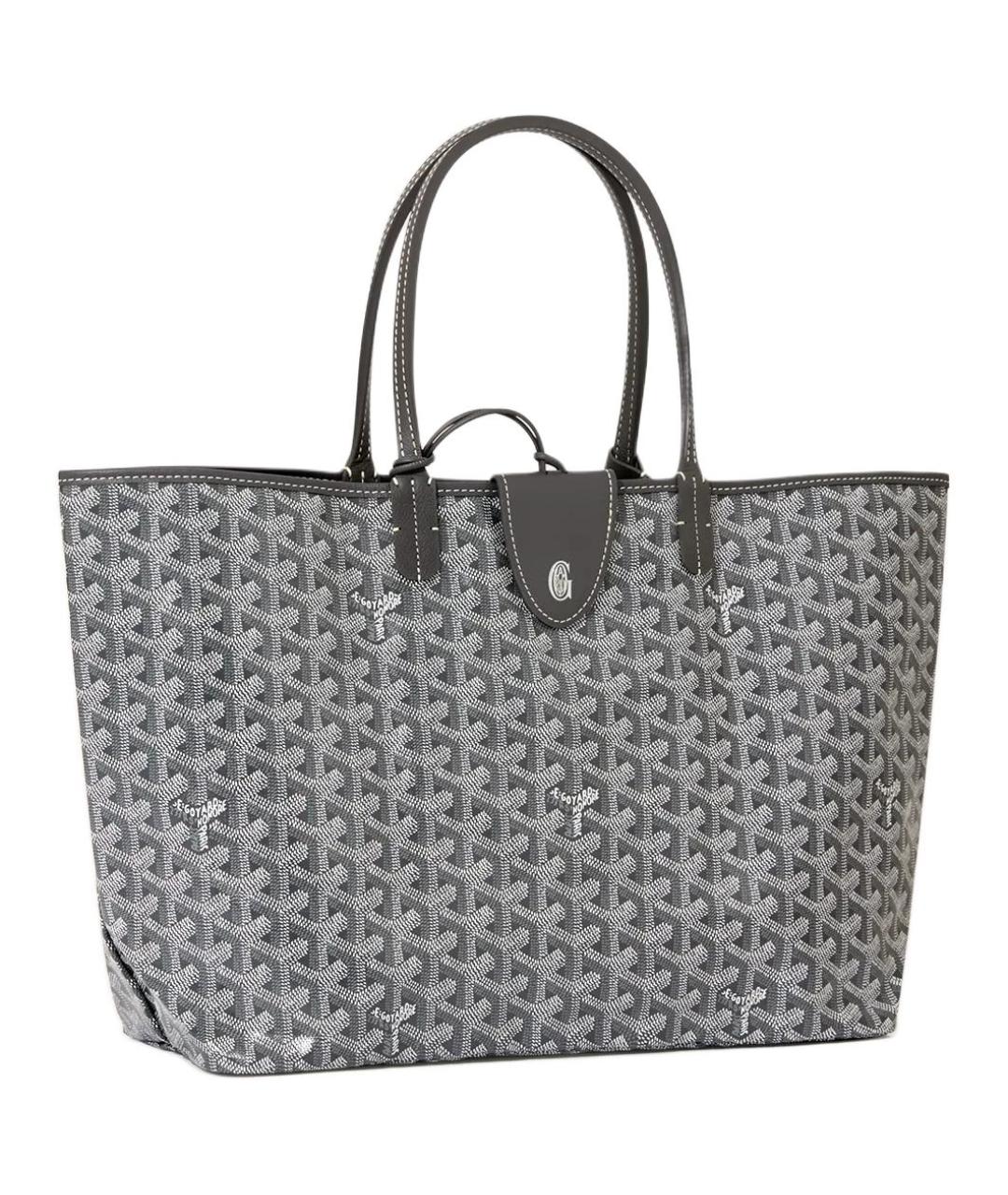 GOYARD Серая сумка через плечо из канвы, фото 1