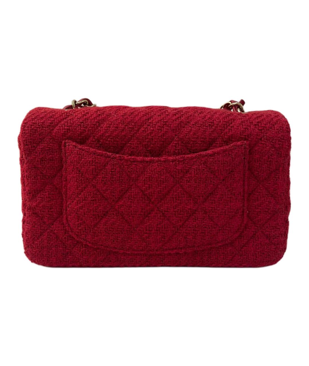 CHANEL Красная сумка через плечо, фото 4