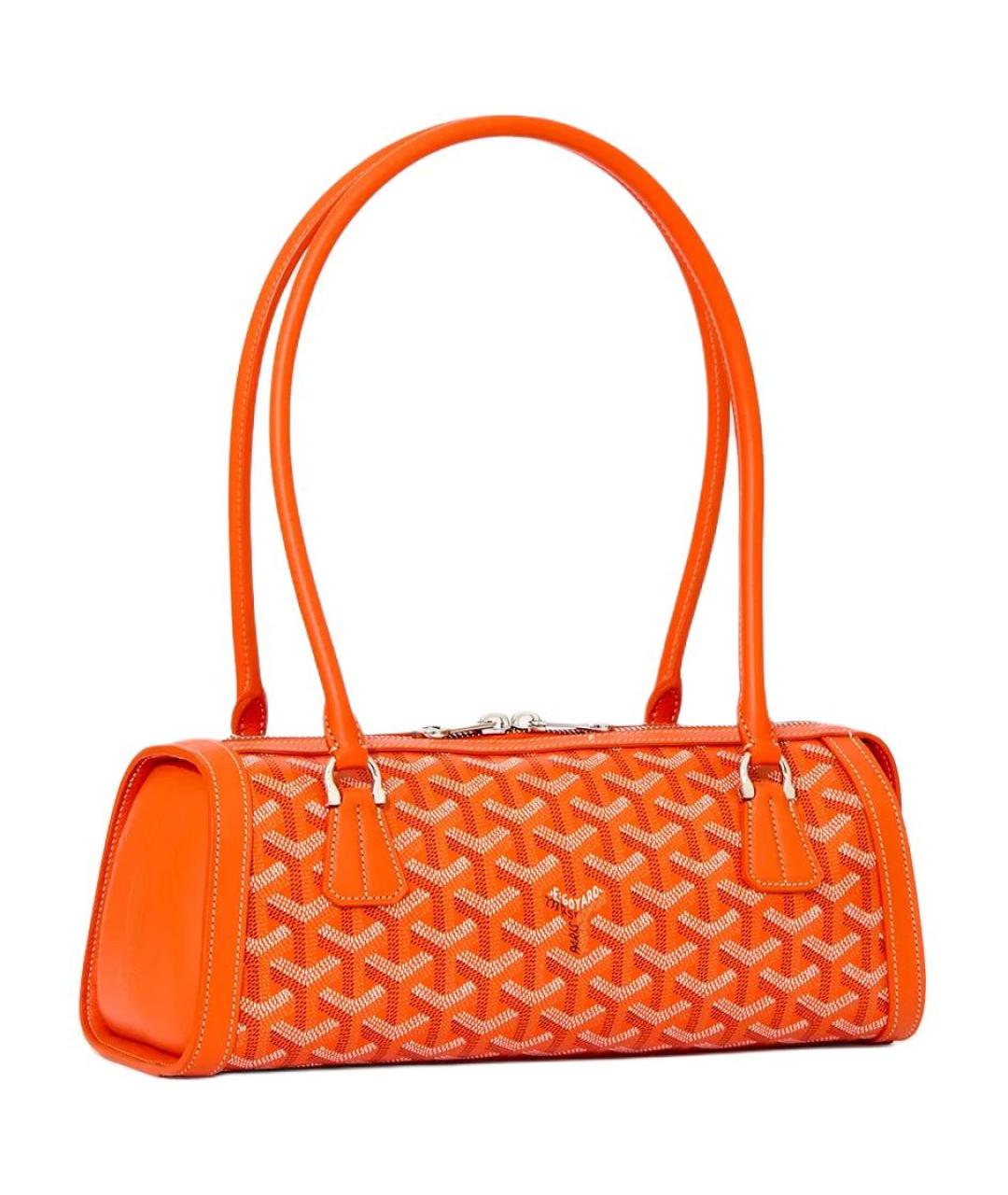 GOYARD Оранжевая сумка через плечо из канвы, фото 2