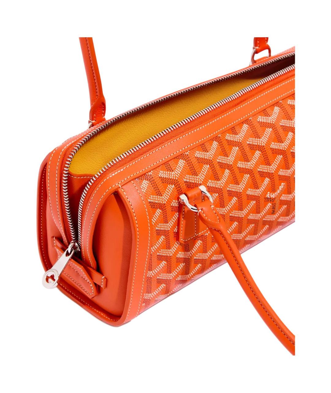 GOYARD Оранжевая сумка через плечо из канвы, фото 4