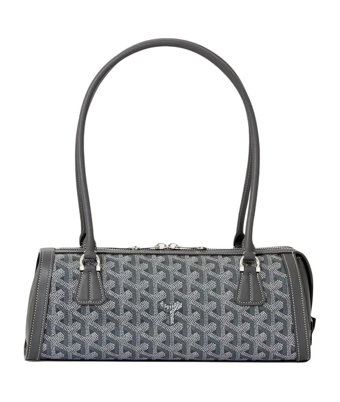 GOYARD Серая сумка через плечо из канвы, фото 1