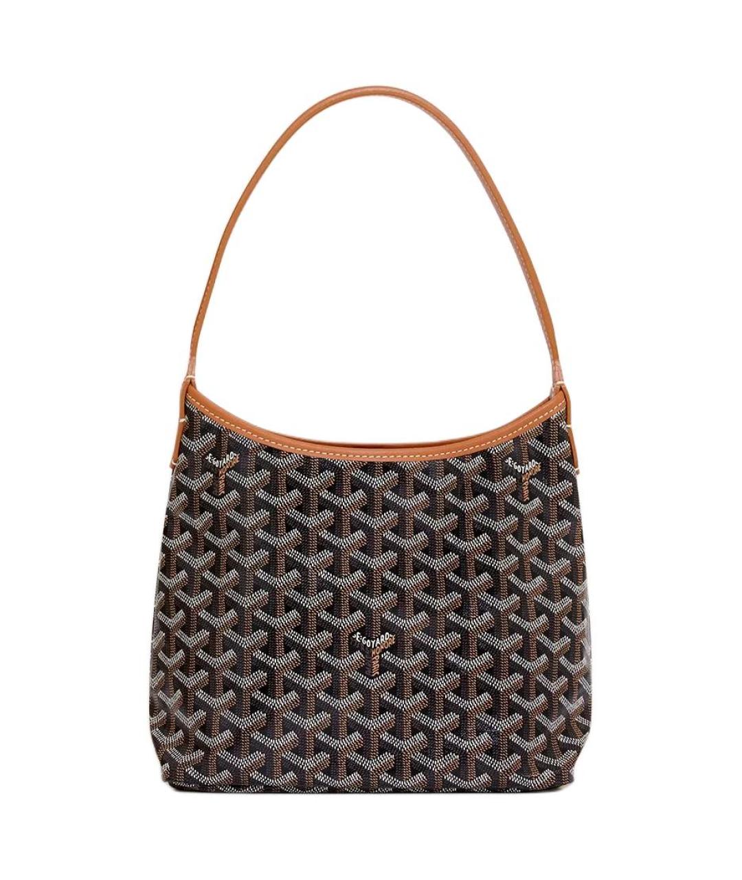 GOYARD Коричневая сумка через плечо из канвы, фото 2