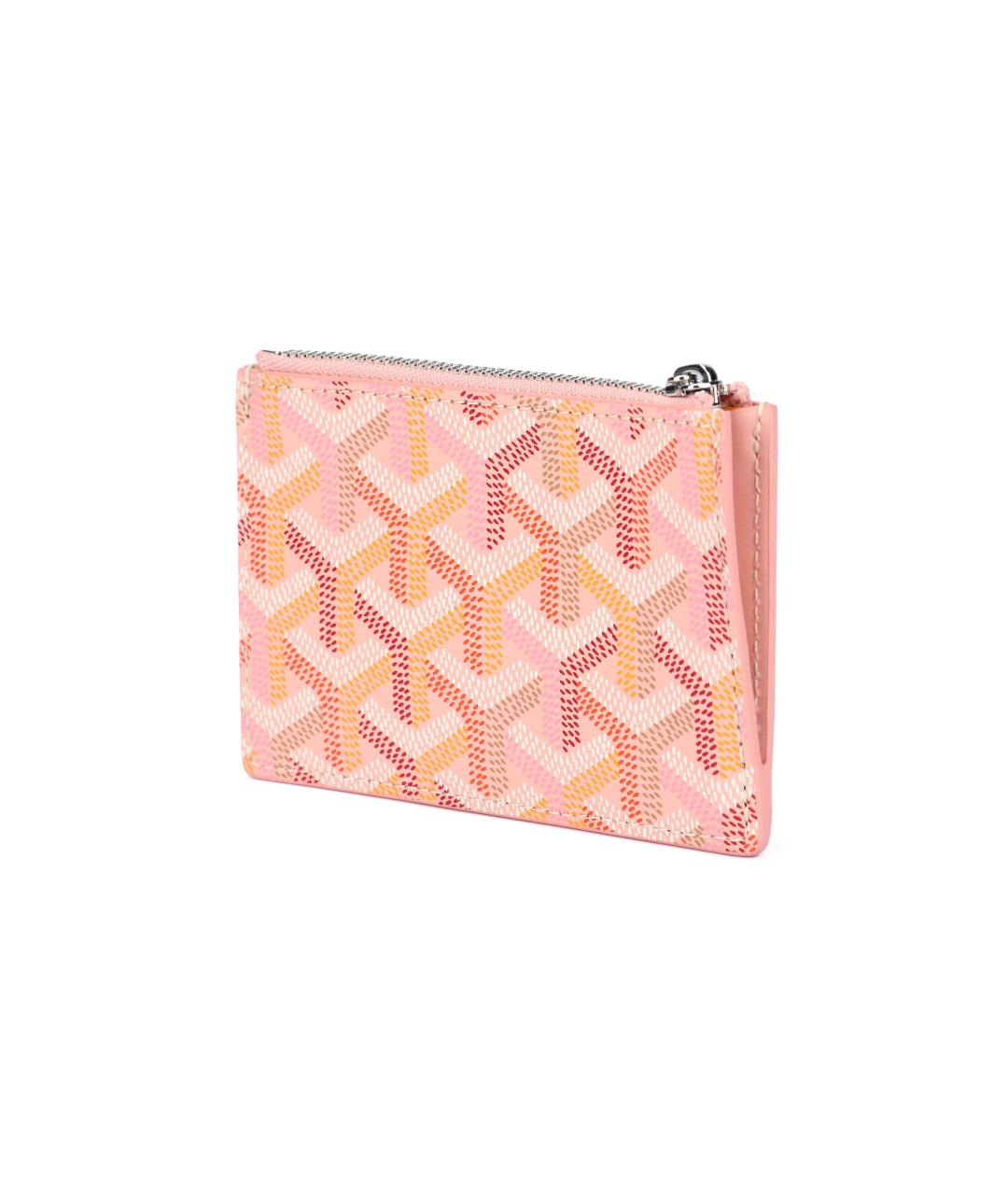 GOYARD Розовый кожаный кардхолдер, фото 3