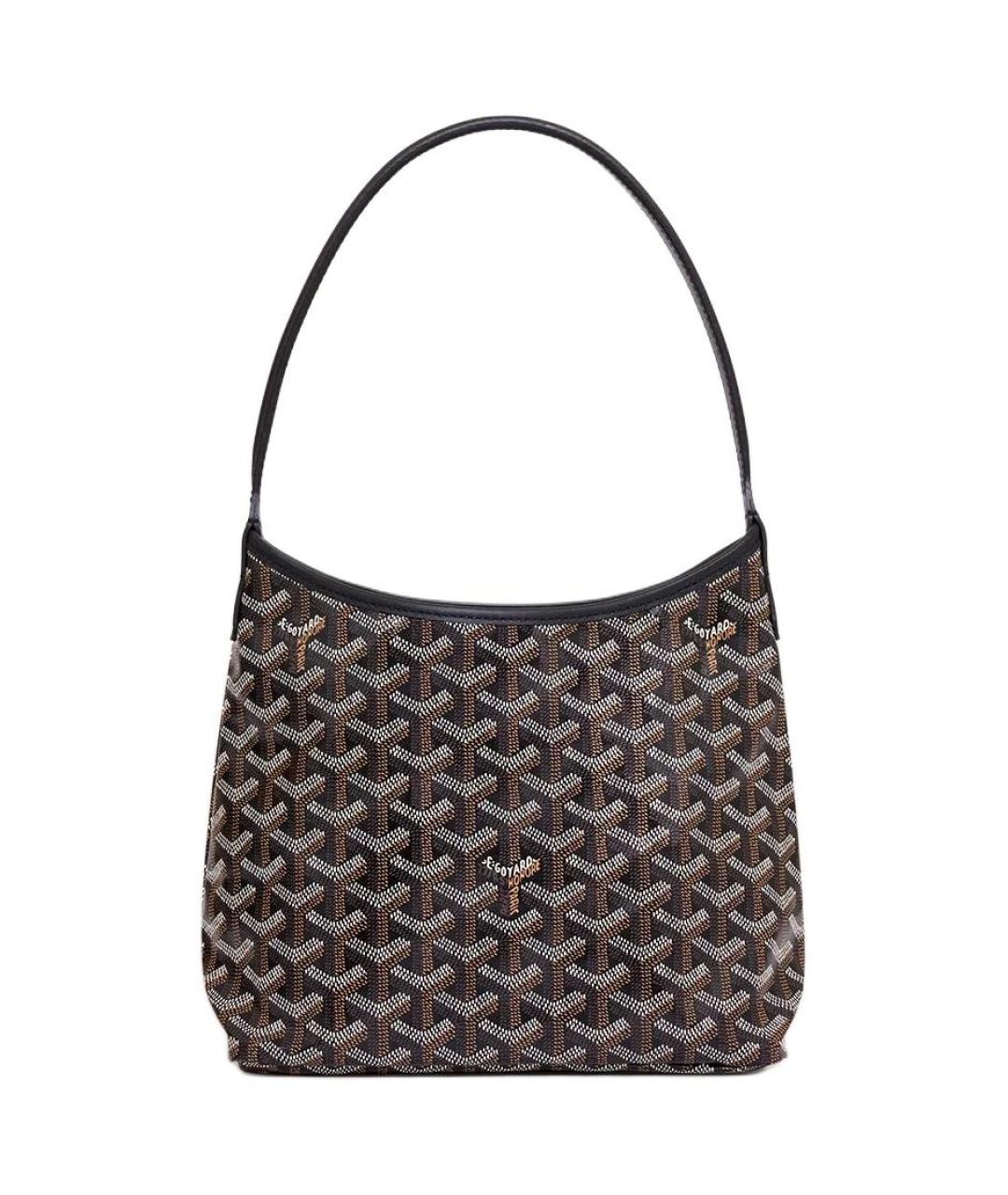 GOYARD Черная сумка через плечо из канвы, фото 1