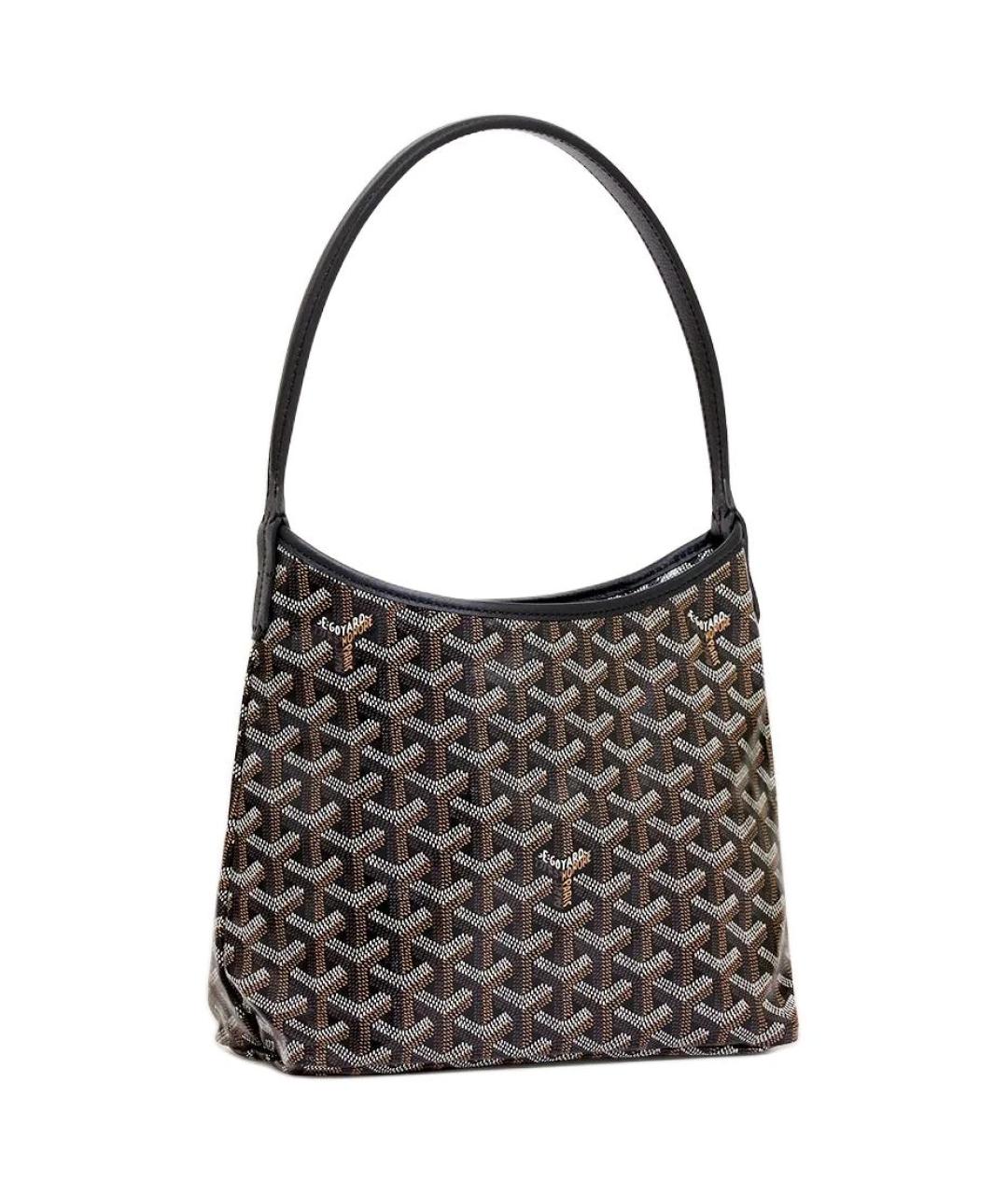 GOYARD Черная сумка через плечо из канвы, фото 2