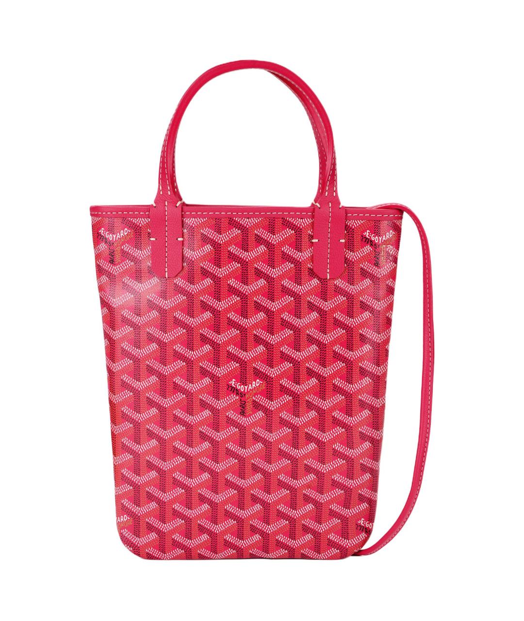 GOYARD Фуксия сумка через плечо из канвы, фото 5
