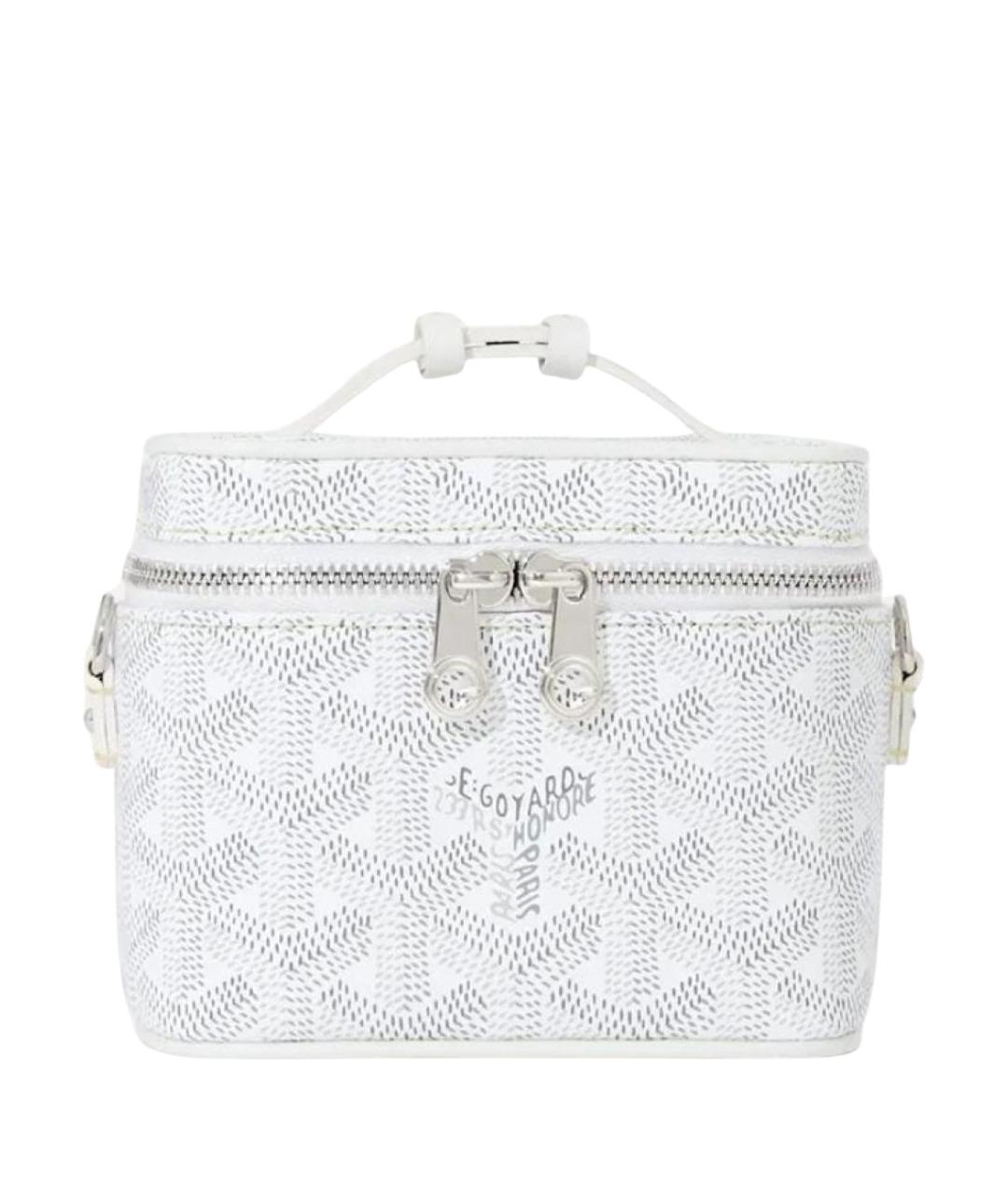 GOYARD Белая косметичка из канвы, фото 1