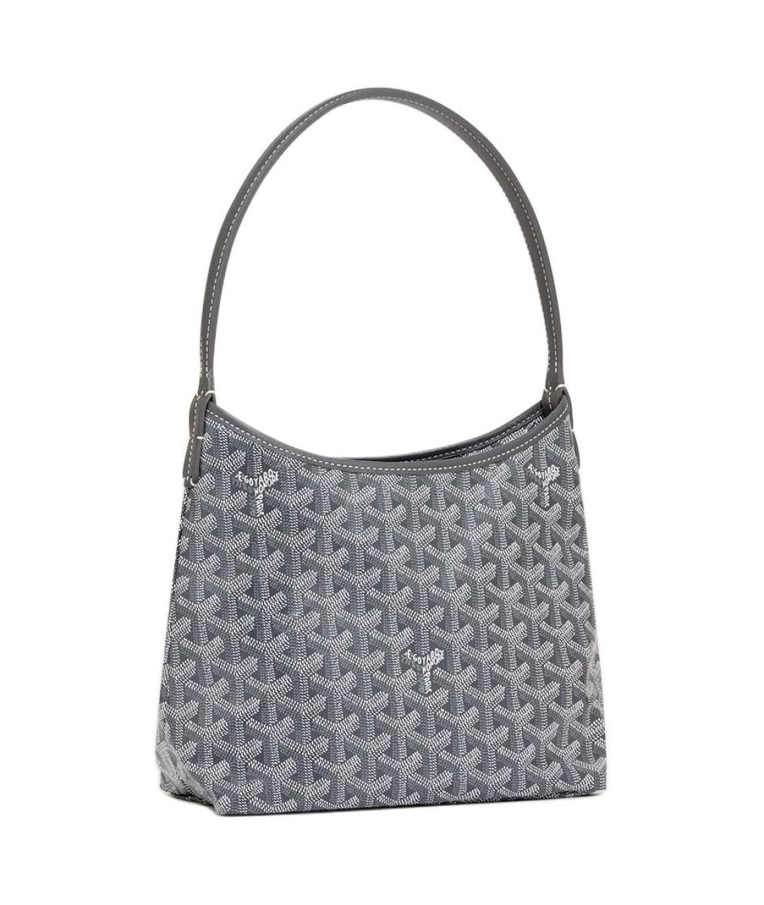 GOYARD Серая сумка через плечо из канвы, фото 2