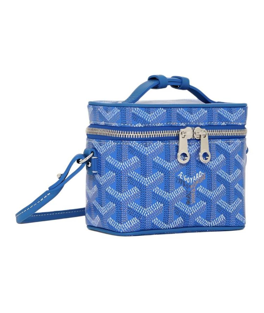 GOYARD Синяя косметичка из канвы, фото 2