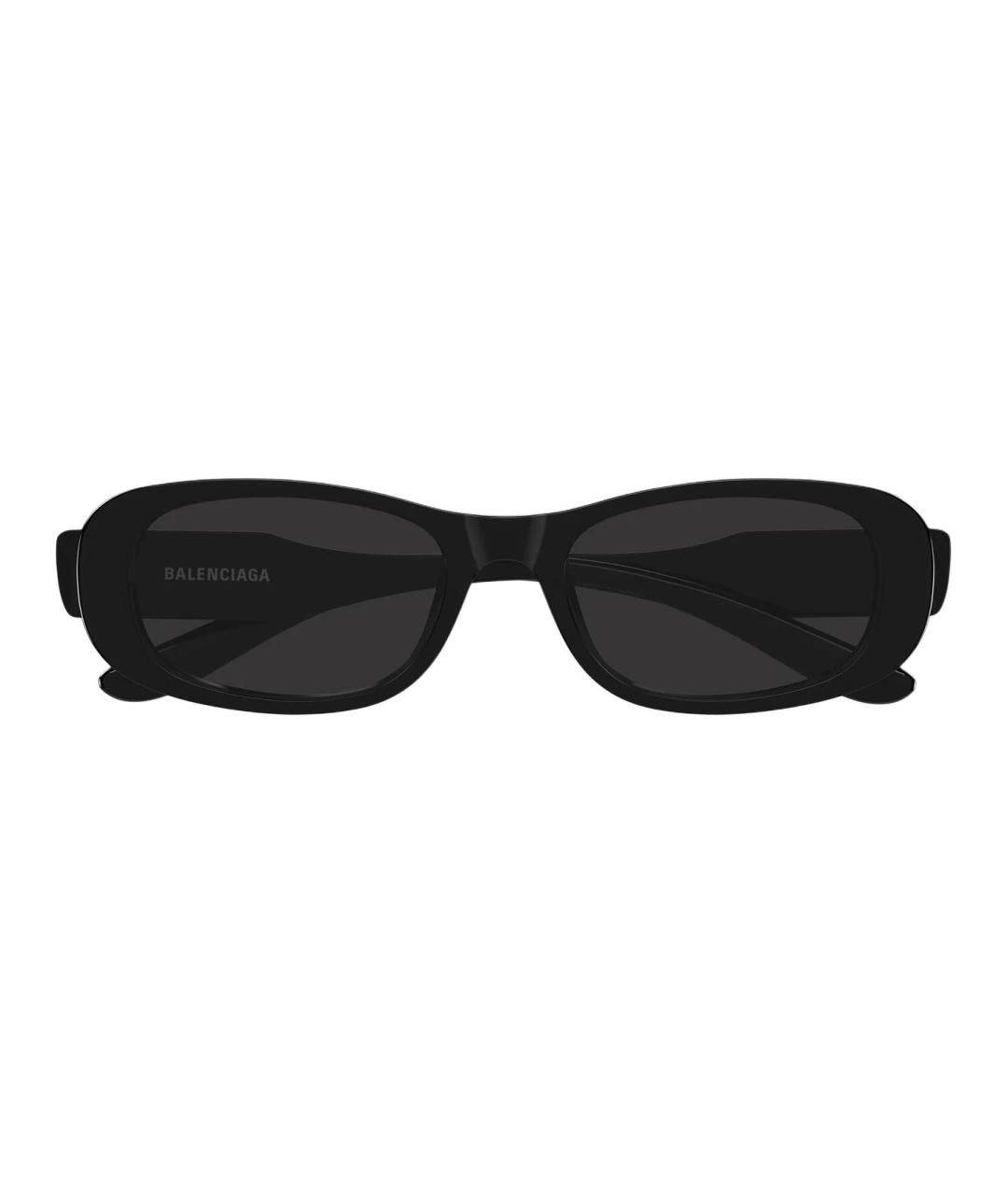 BALENCIAGA Черные пластиковые солнцезащитные очки, фото 2
