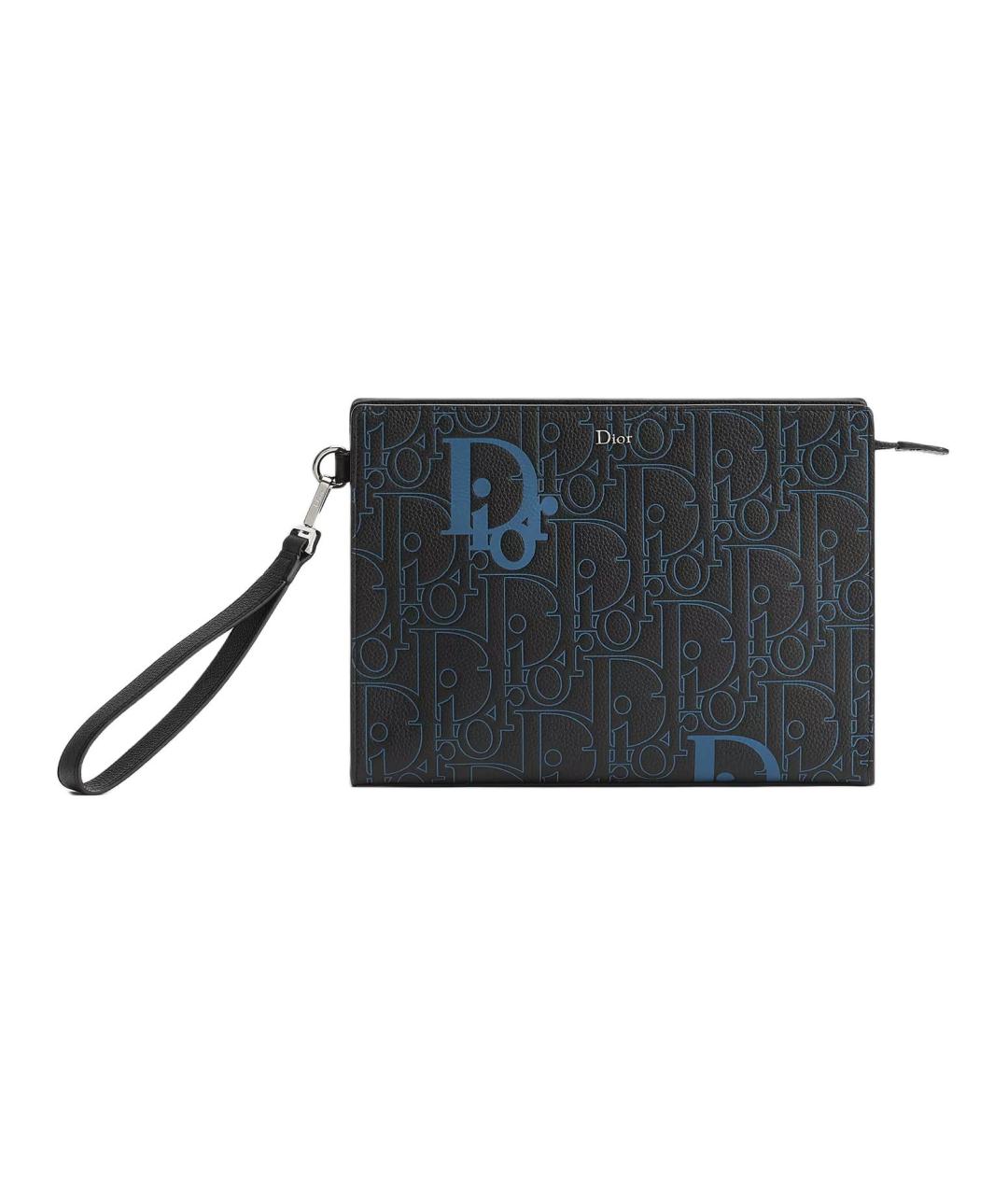 CHRISTIAN DIOR Черная кожаная папка для документов, фото 4