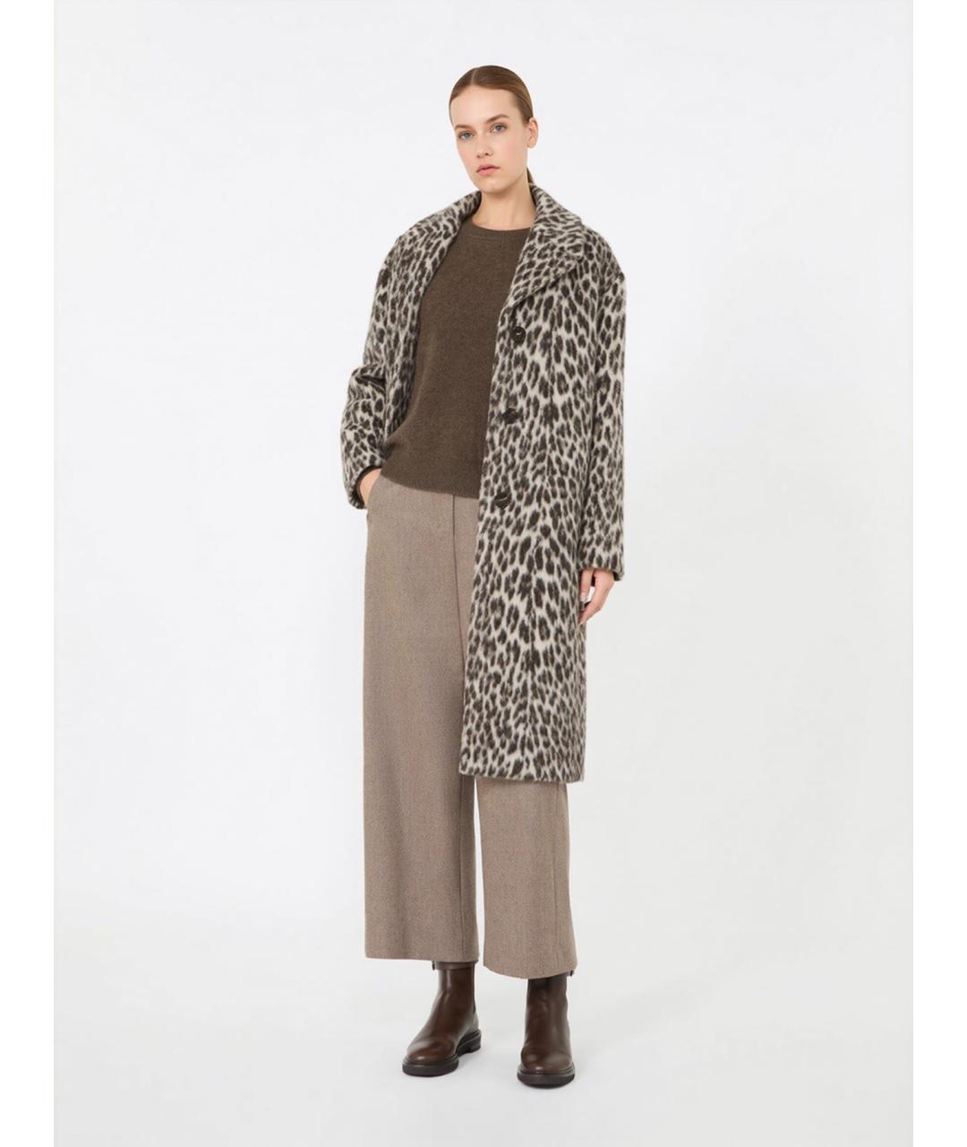 'S MAX MARA Коричневый шерстяной джемпер / свитер, фото 2