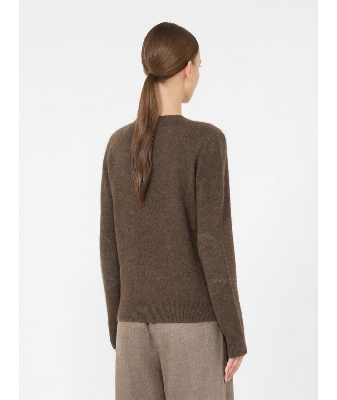 'S MAX MARA Коричневый шерстяной джемпер / свитер, фото 4