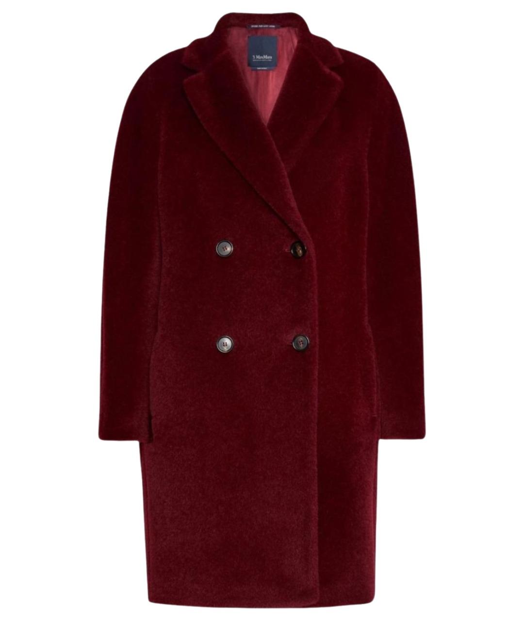 'S MAX MARA Бордовое шерстяное пальто, фото 1