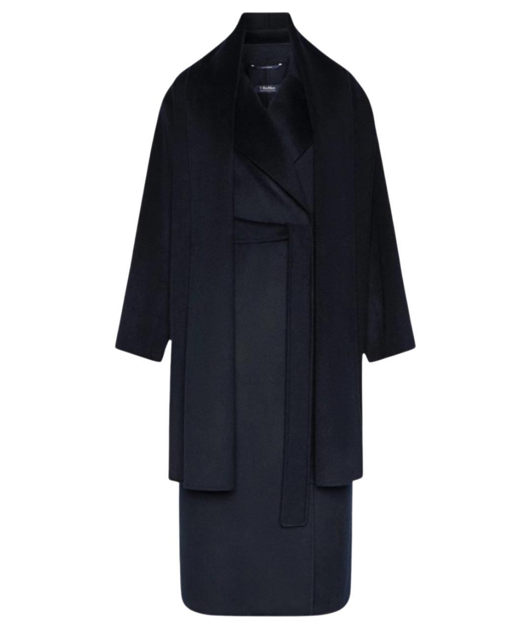 'S MAX MARA Темно-синее шерстяное пальто, фото 1