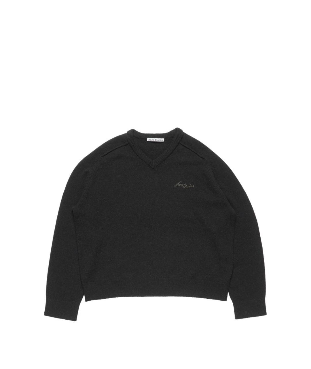 ACNE STUDIOS Черный шерстяной джемпер / свитер, фото 7