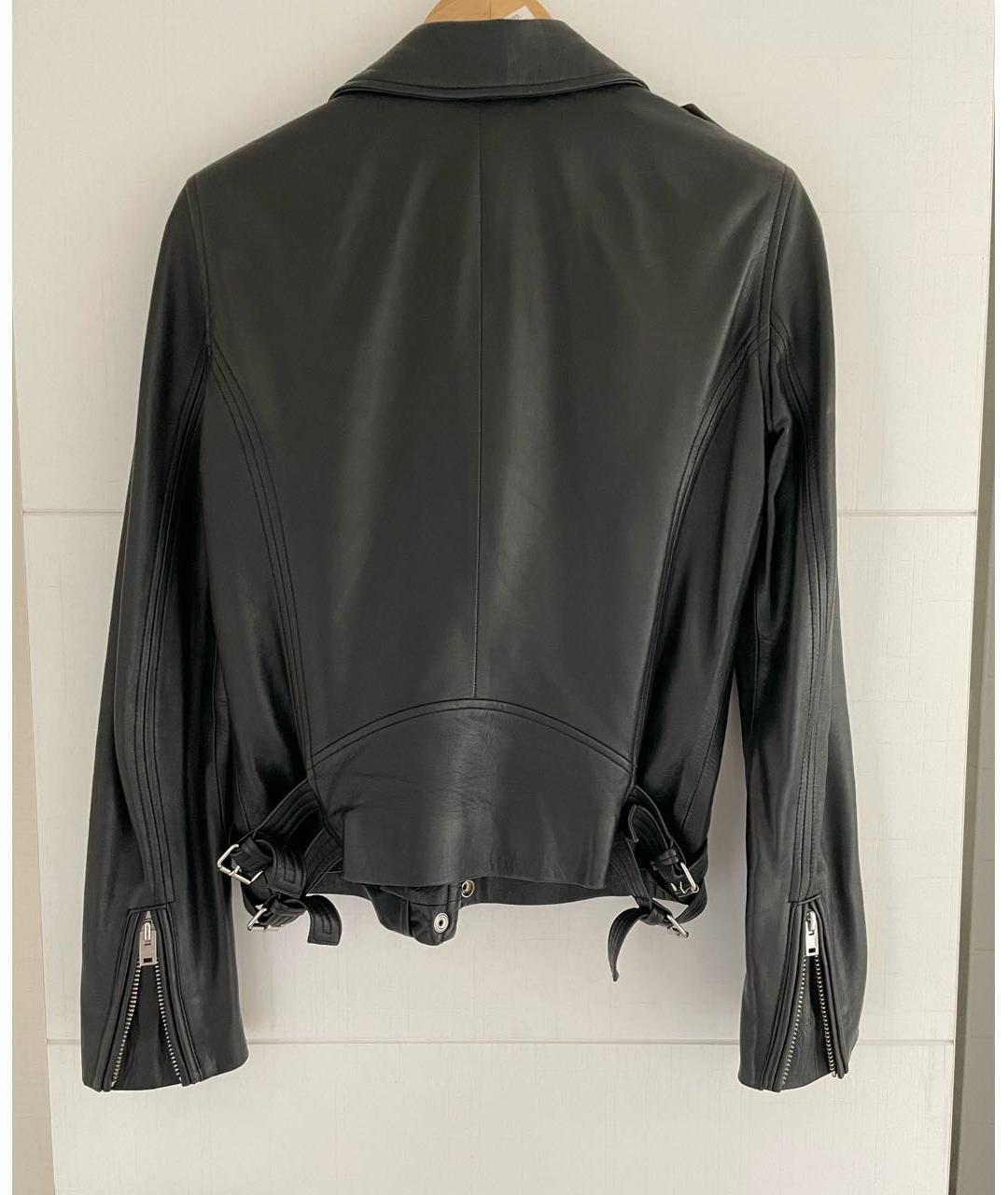 IRO Черная кожаная куртка, фото 8