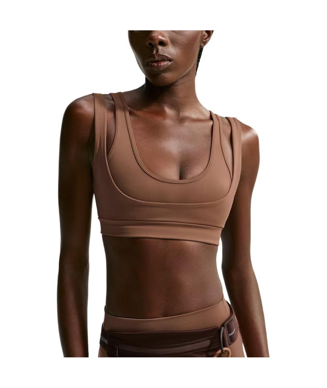 NIKE Коричневый бюстгалтеры, фото 4