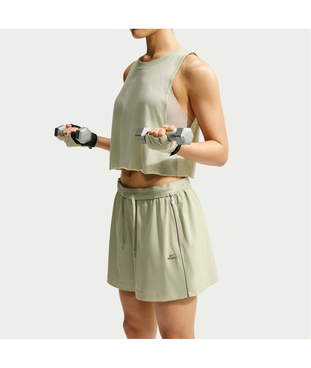 NIKE Салатовые спортивные брюки и шорты, фото 4