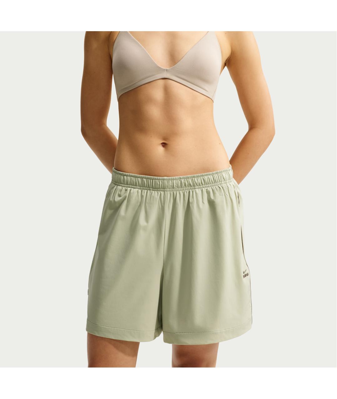 NIKE Салатовые спортивные брюки и шорты, фото 2
