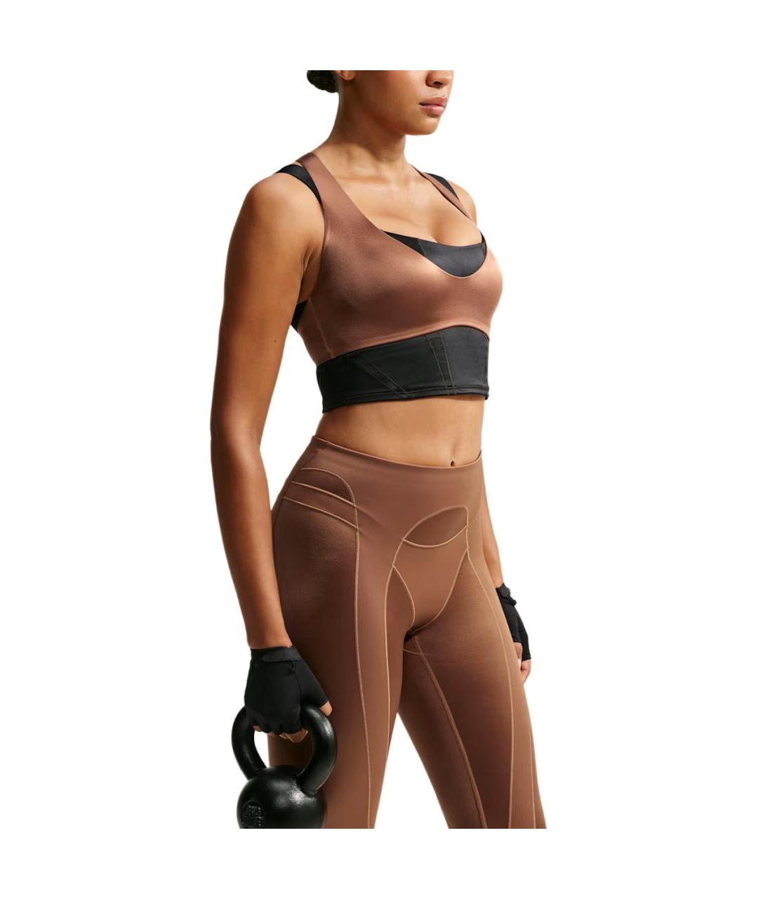NIKE Коричневый бюстгалтеры, фото 4