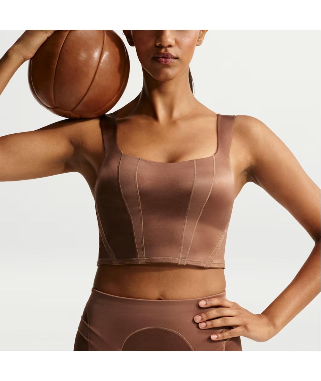 NIKE Коричневая майка, фото 3