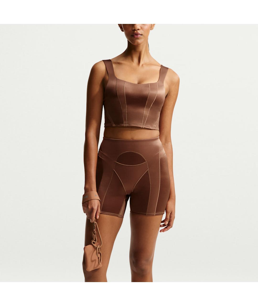 NIKE Коричневая майка, фото 2