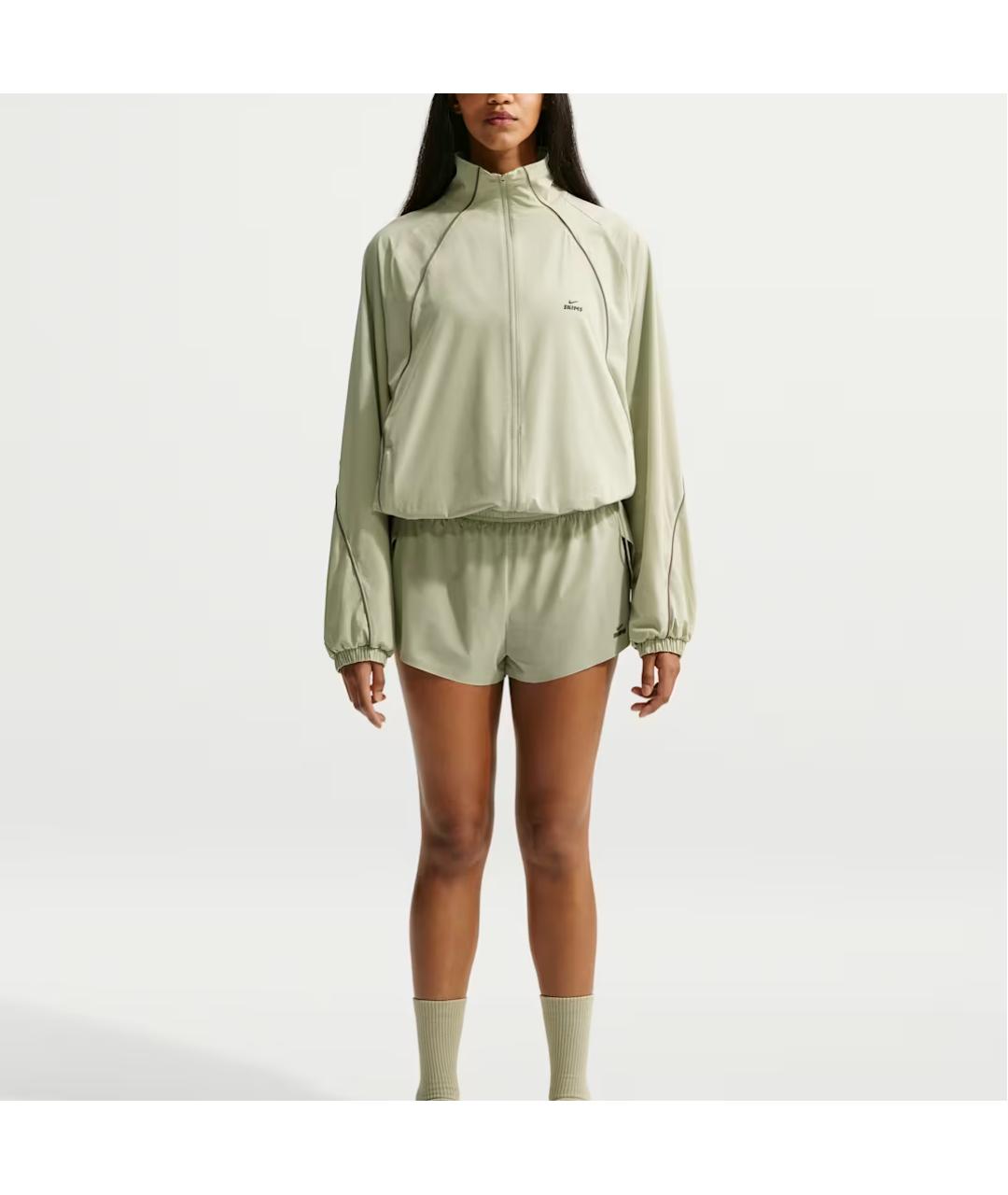NIKE Салатовая нейлоновая куртка, фото 3