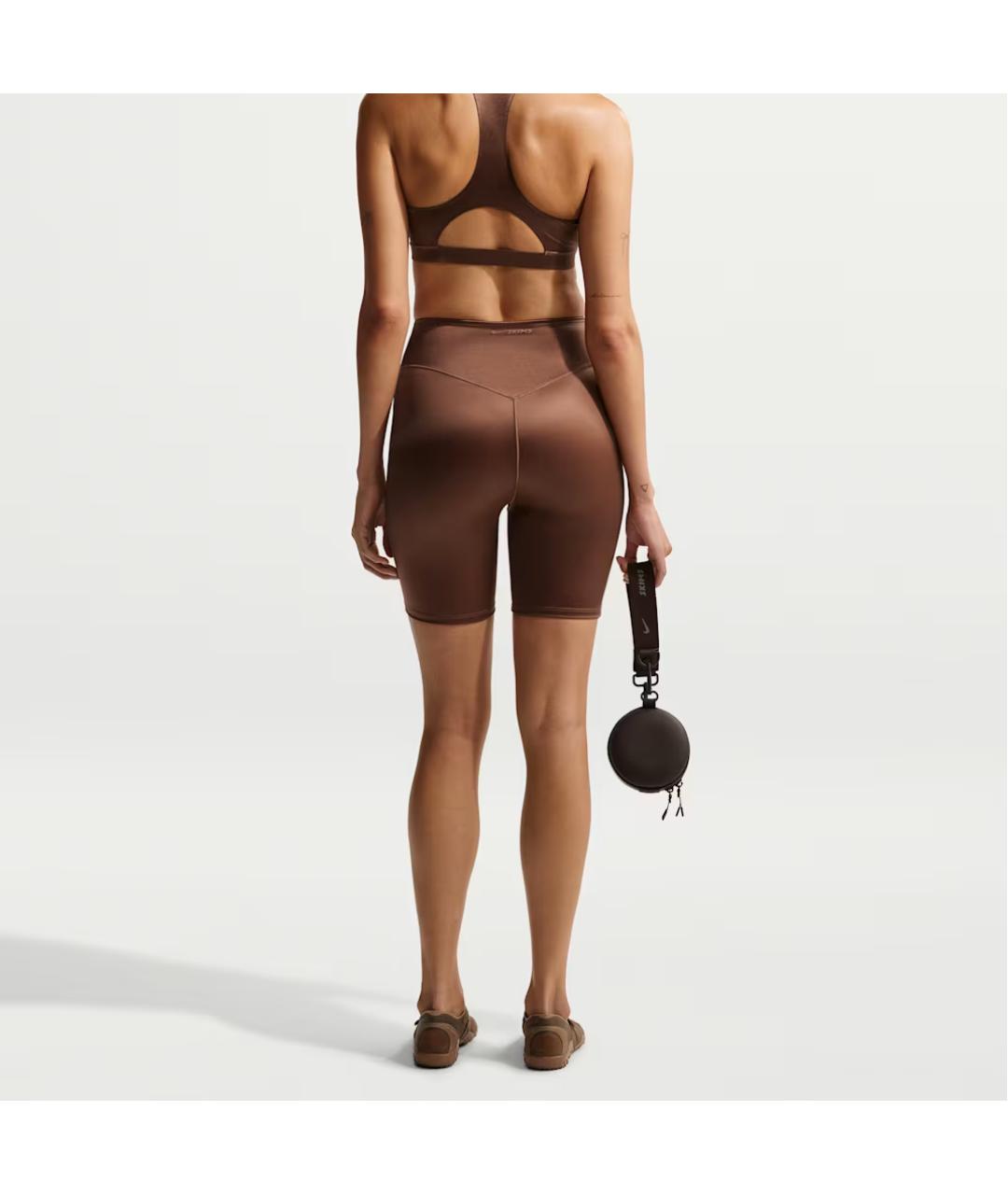NIKE Коричневые спортивные брюки и шорты, фото 3