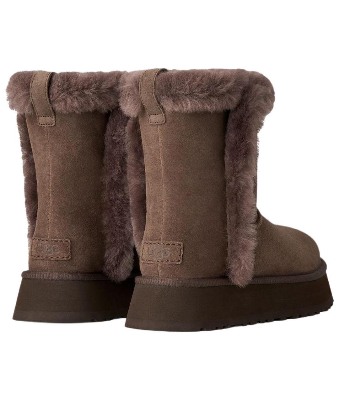 UGG Коричневые кожаные ботинки, фото 3