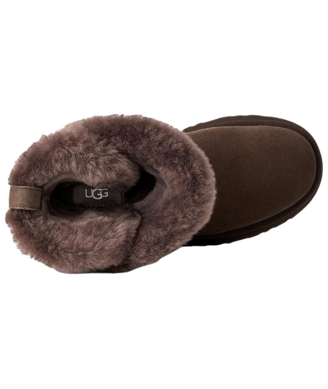 UGG Коричневые кожаные ботинки, фото 5