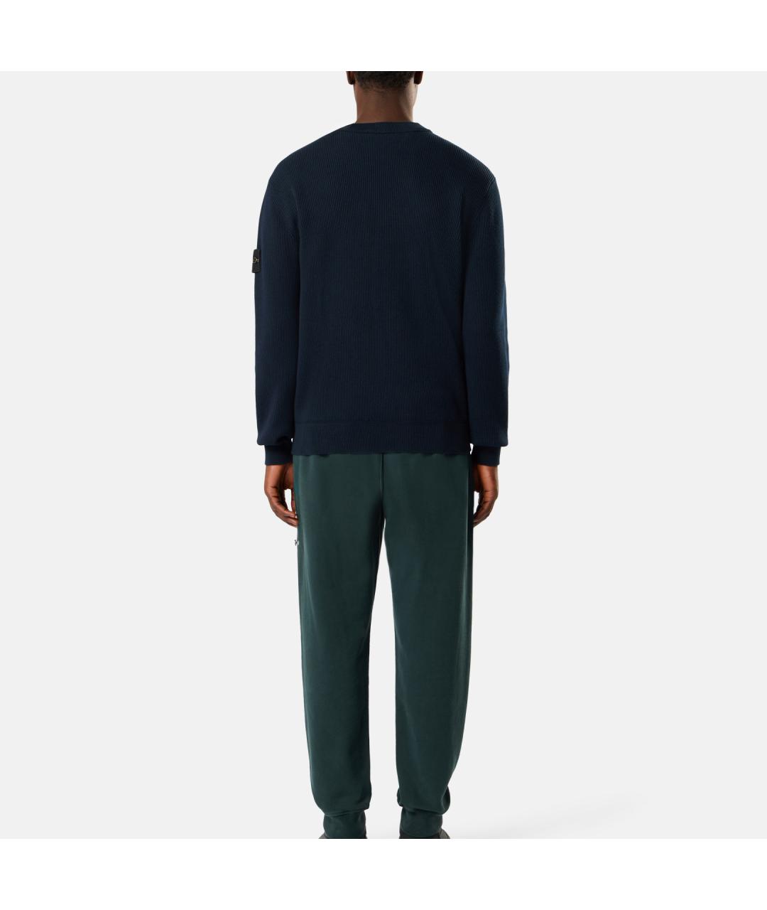STONE ISLAND Темно-синий джемпер / свитер, фото 4