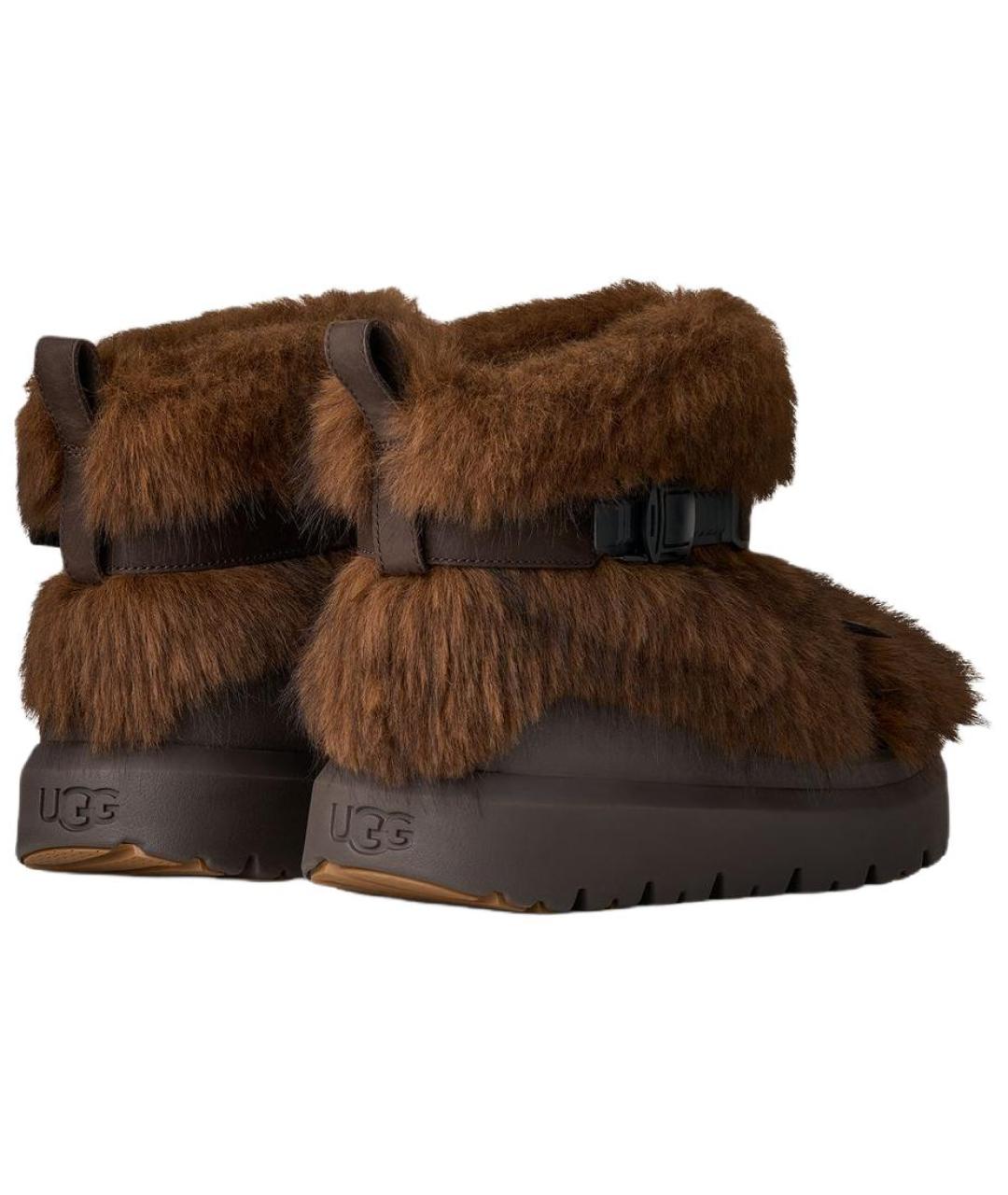 UGG Коричневые высокие ботинки, фото 4