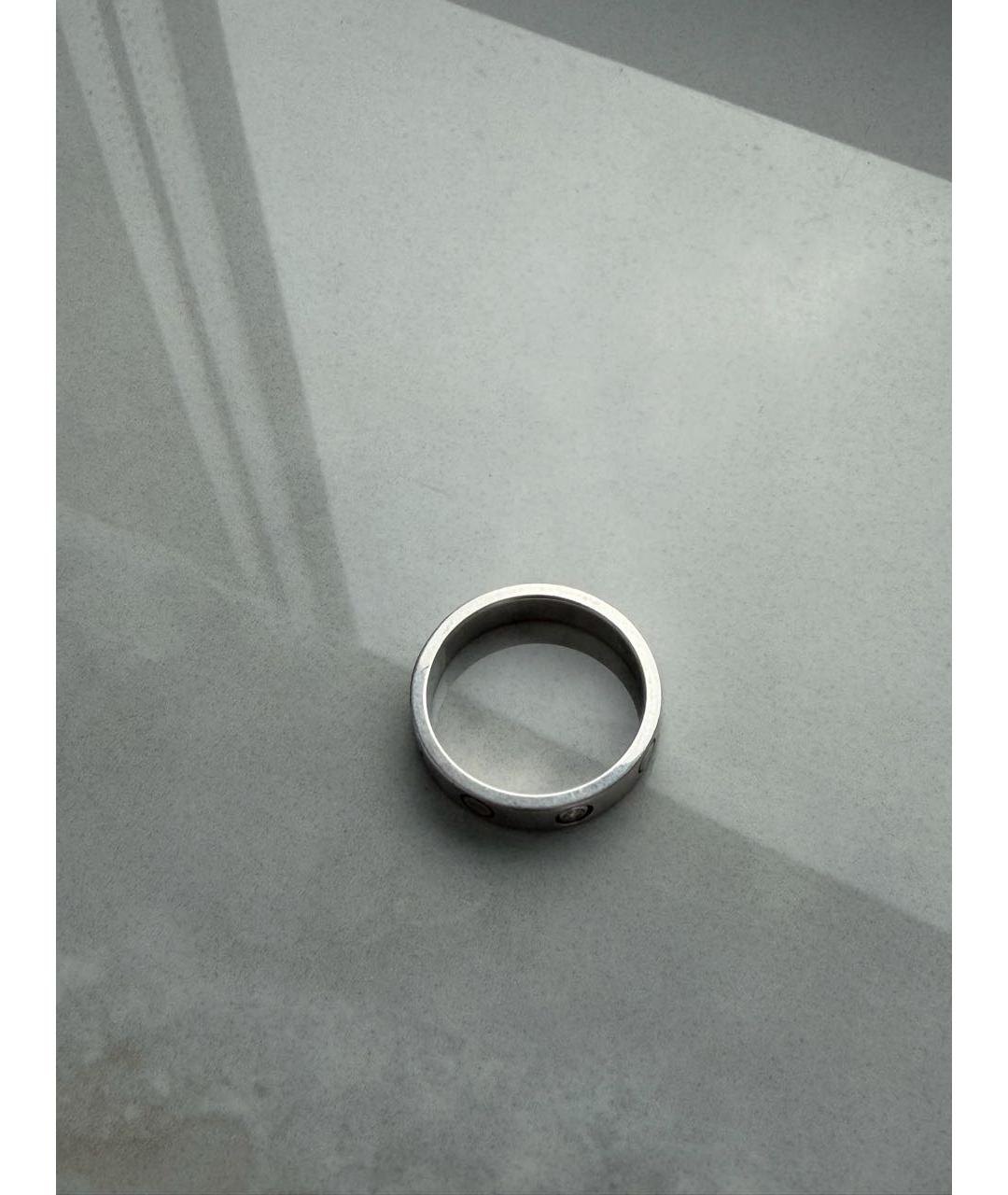 CARTIER Серебряное кольцо из белого золота, фото 2