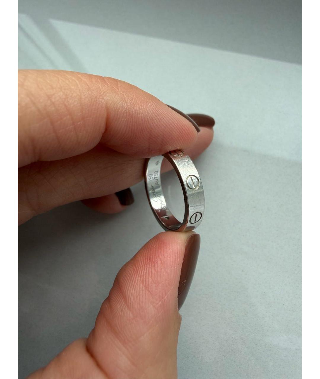 CARTIER Серебряное кольцо из белого золота, фото 5