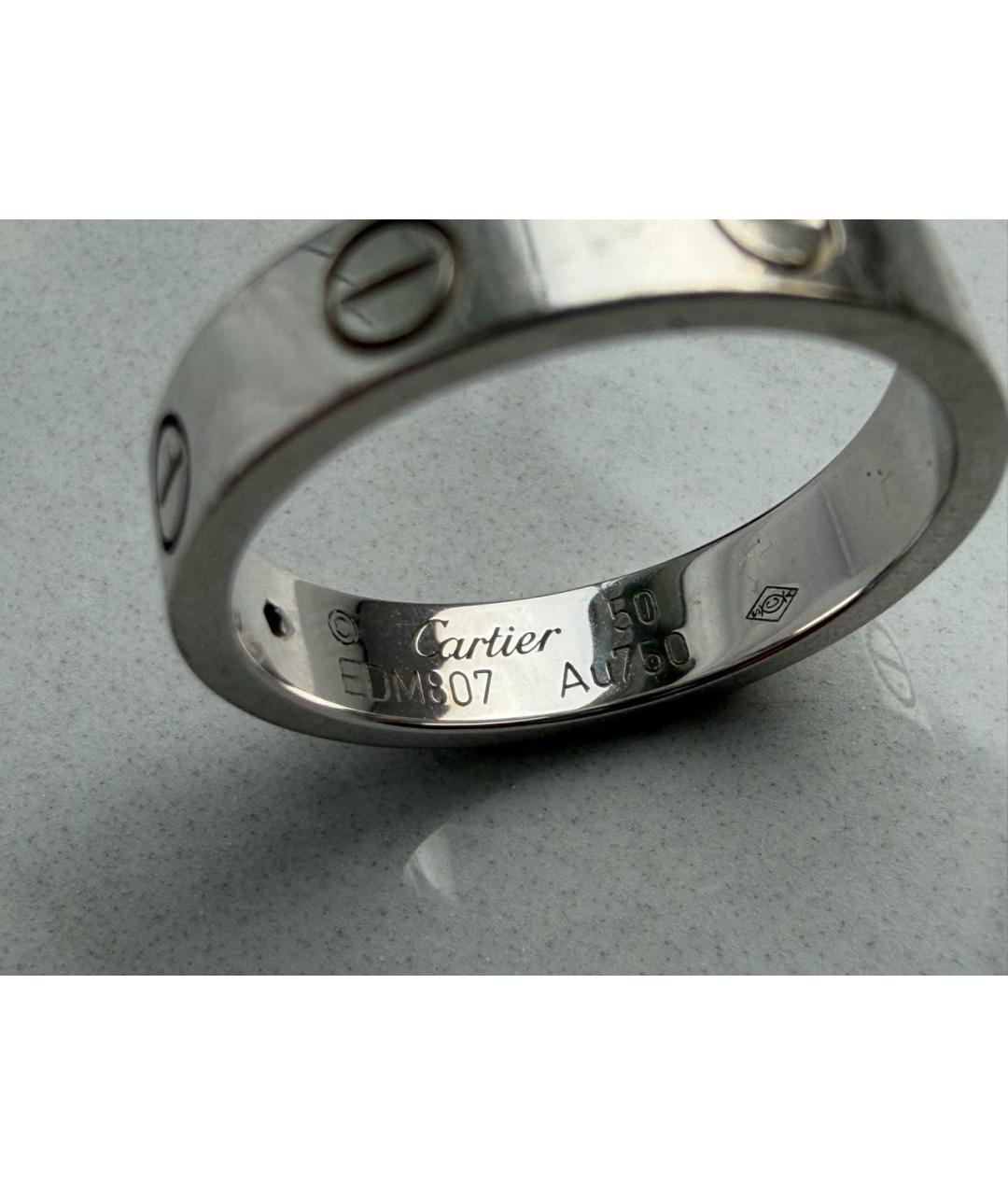 CARTIER Серебряное кольцо из белого золота, фото 4