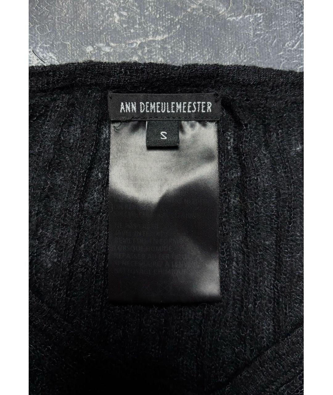 ANN DEMEULEMEESTER Черный шерстяной джемпер / свитер, фото 3