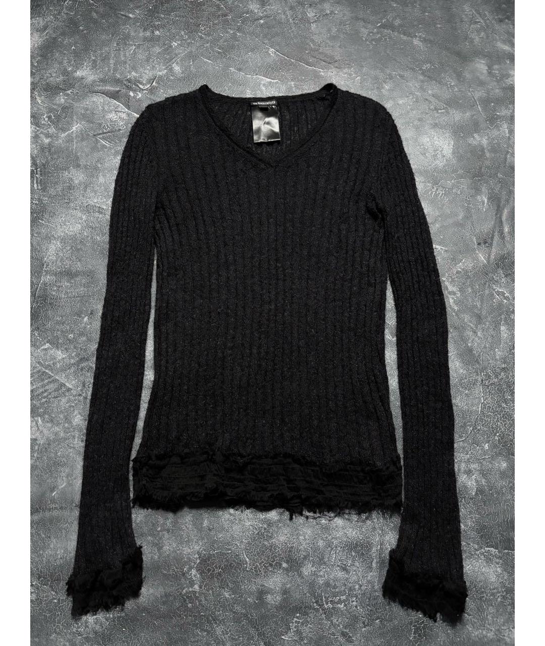 ANN DEMEULEMEESTER Черный шерстяной джемпер / свитер, фото 8