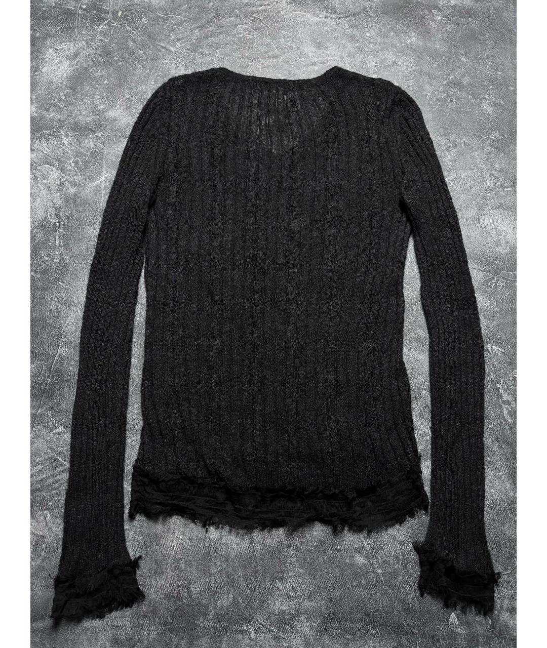 ANN DEMEULEMEESTER Черный шерстяной джемпер / свитер, фото 2