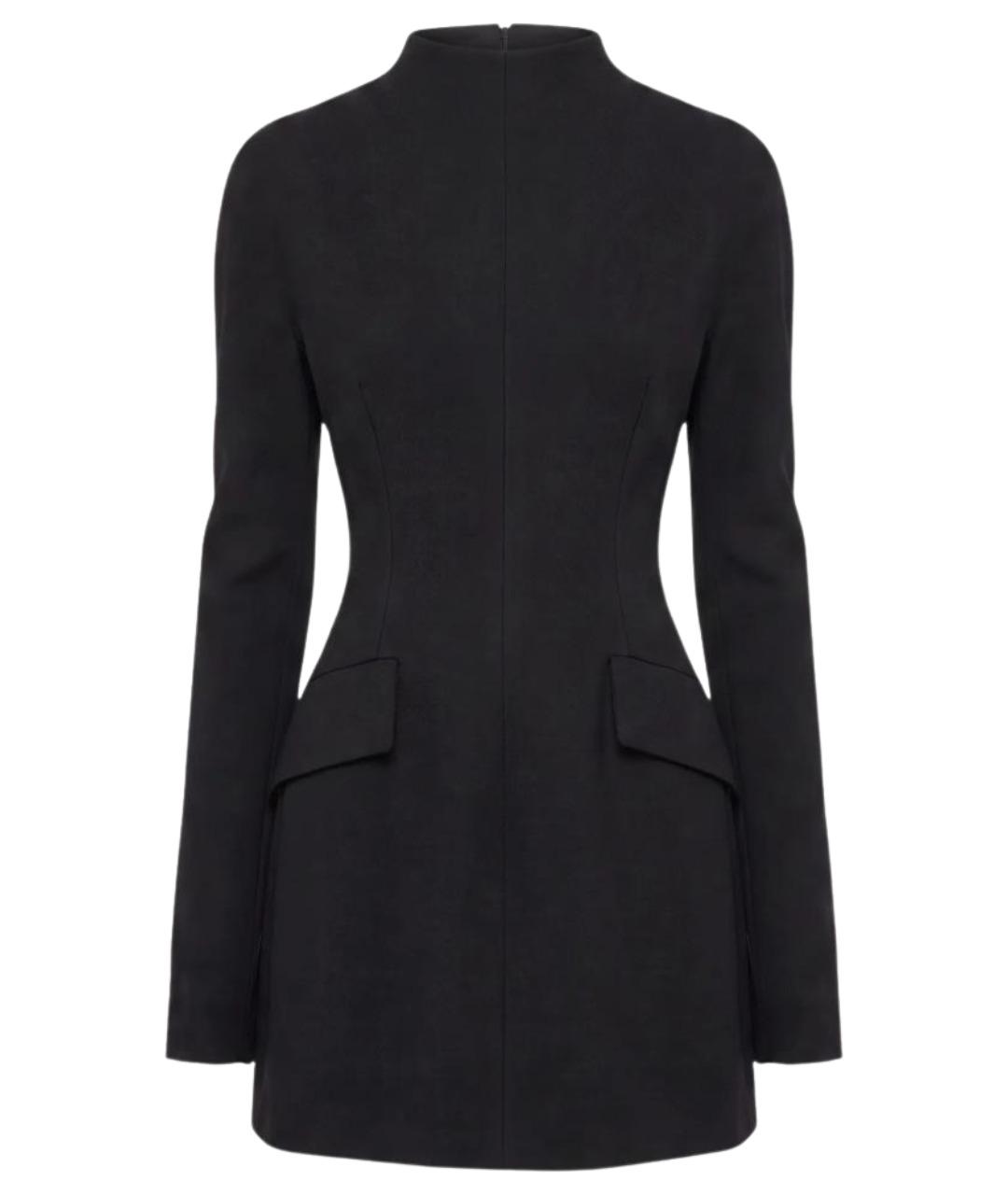 SPORTMAX Черное шерстяное повседневное платье, фото 1