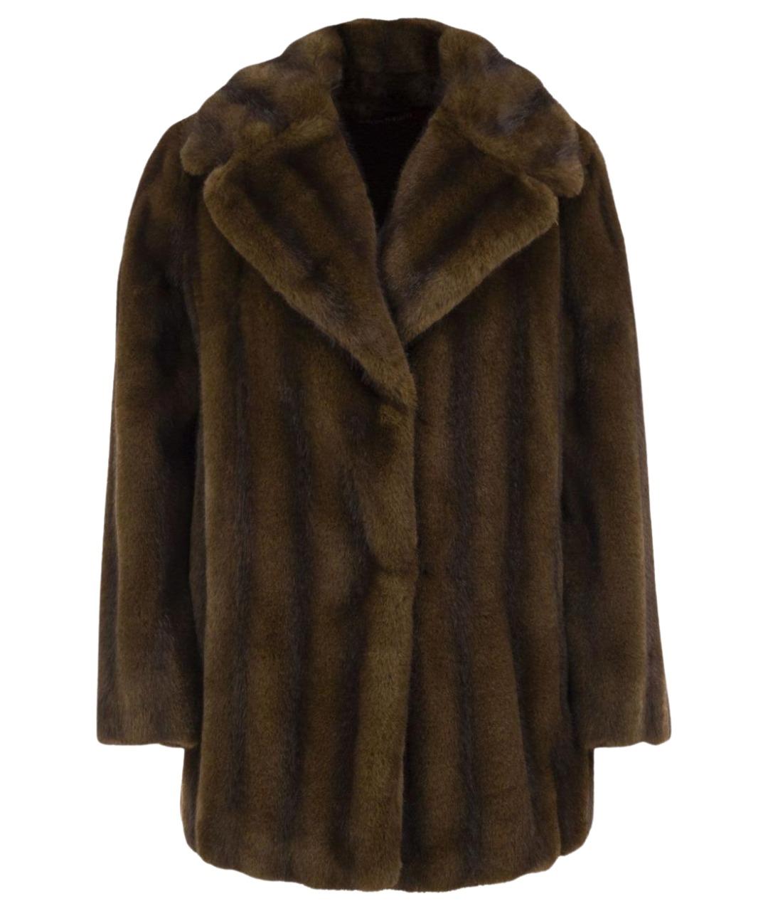 MAX MARA STUDIO Коричневая шуба, фото 1