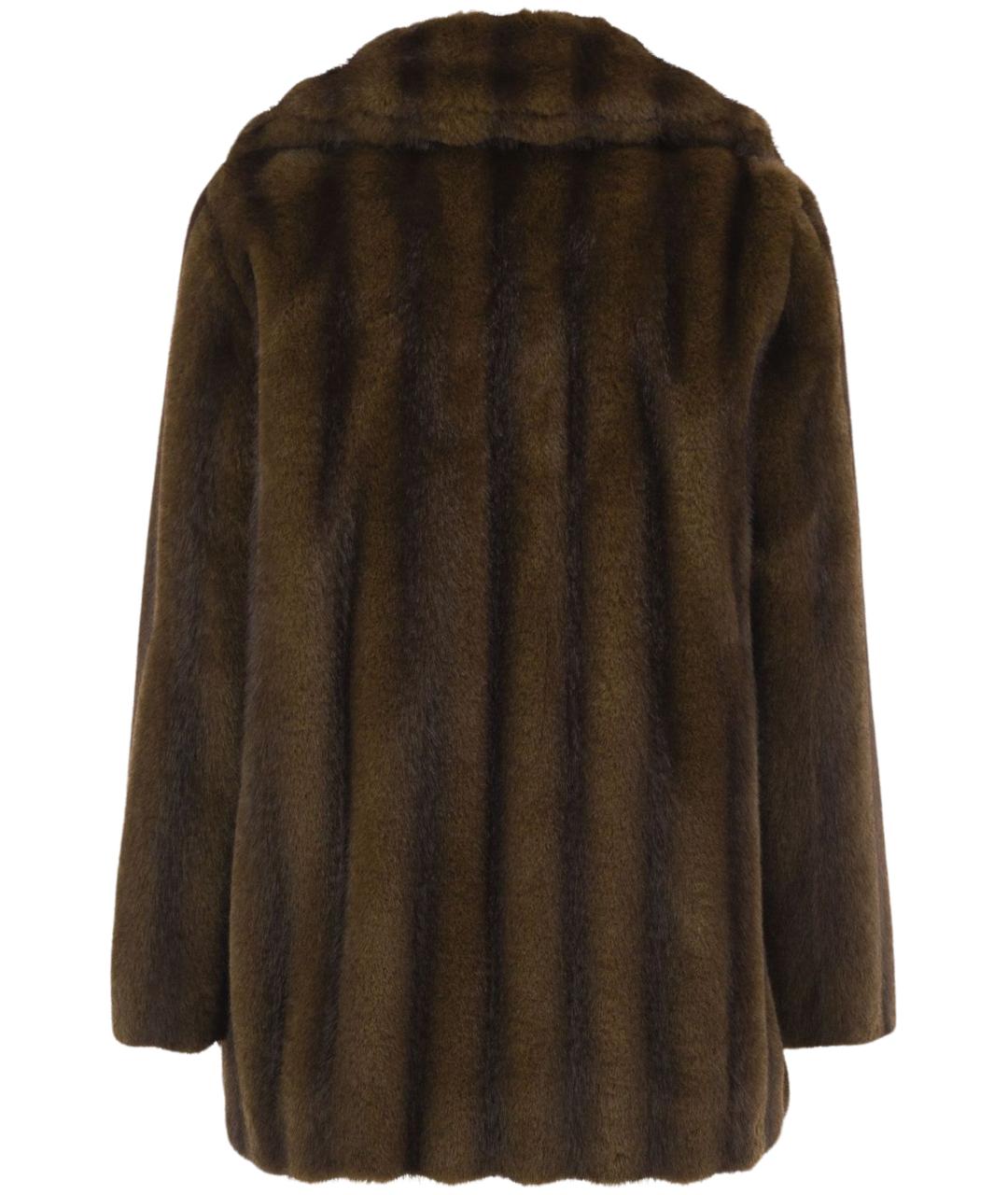 MAX MARA STUDIO Коричневая шуба, фото 2