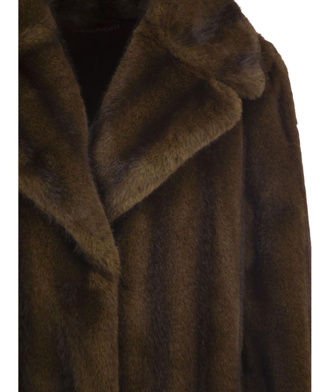 MAX MARA STUDIO Коричневая шуба, фото 4