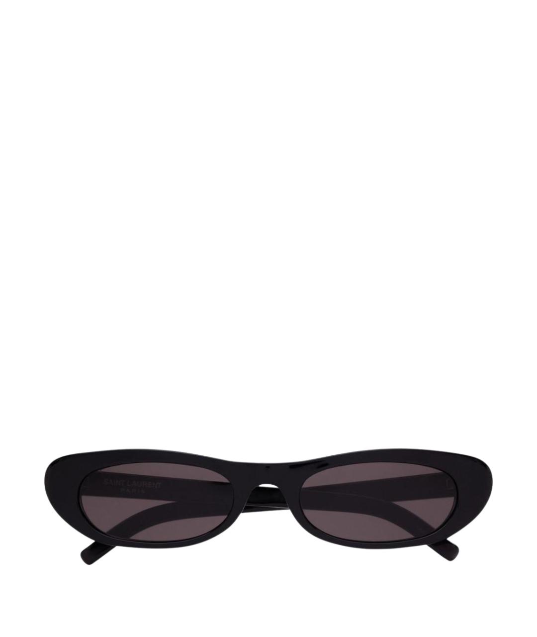 SAINT LAURENT Черные пластиковые солнцезащитные очки, фото 1