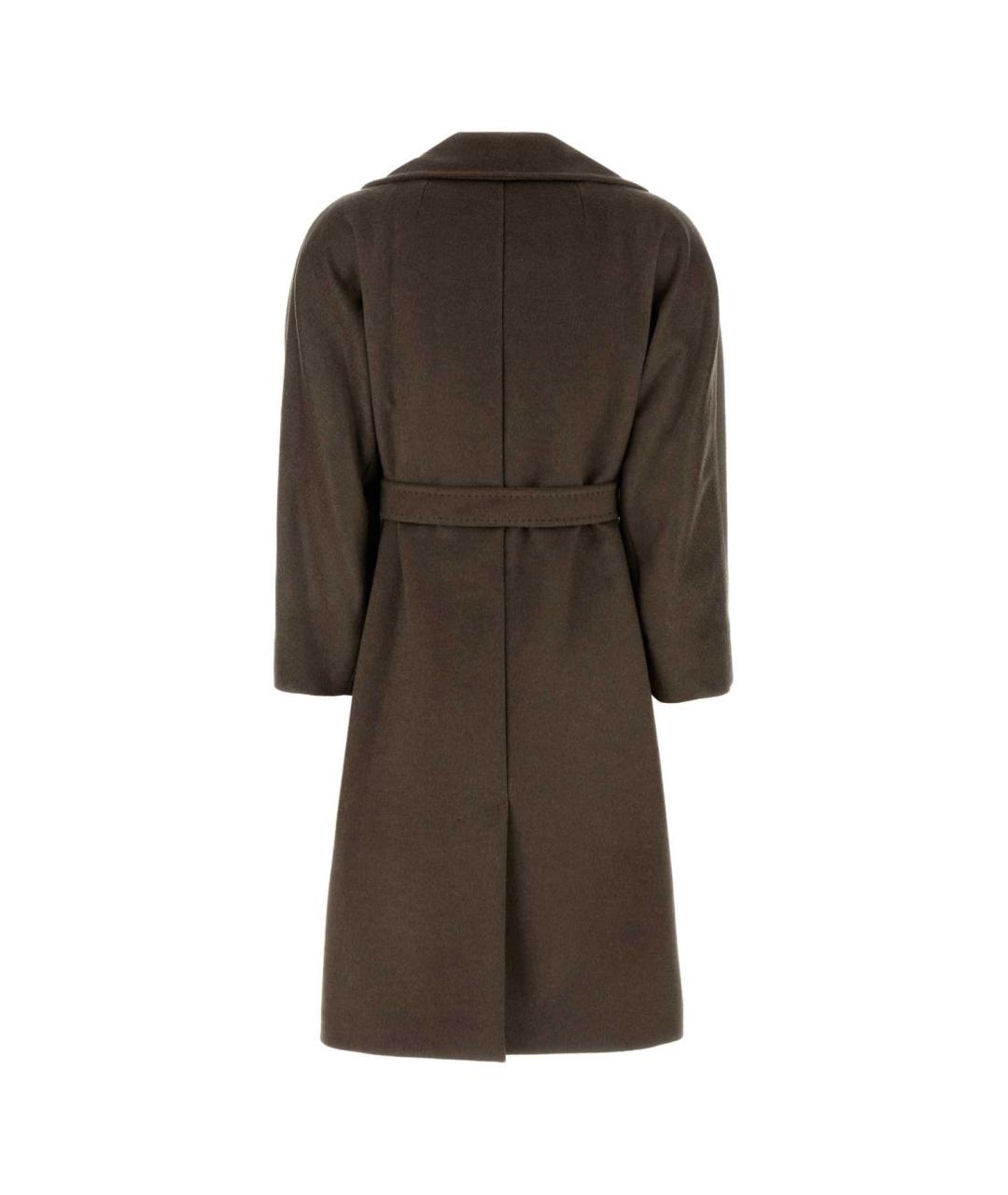 WEEKEND MAX MARA Коричневое шерстяное пальто, фото 2