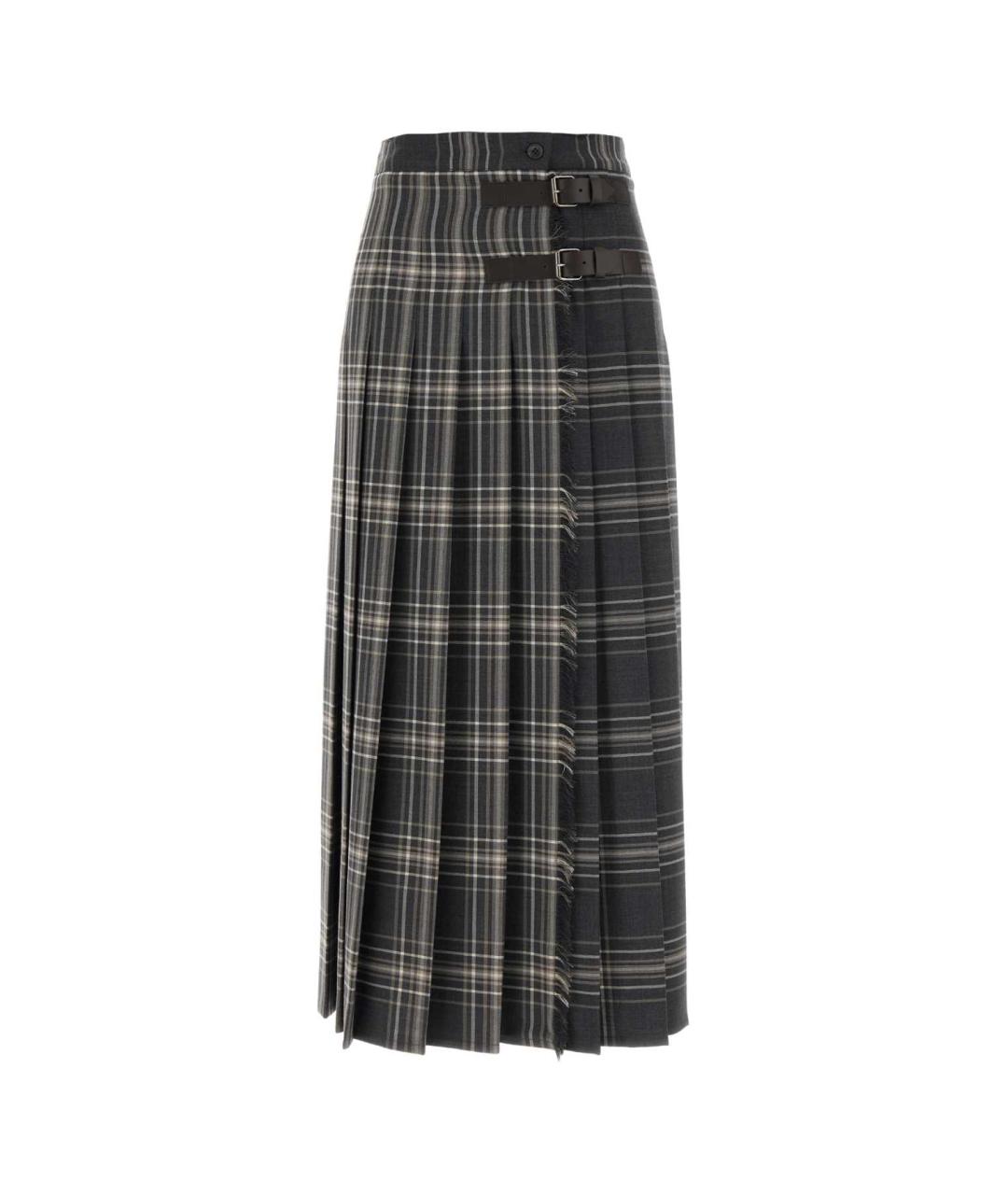 WEEKEND MAX MARA Мульти шерстяная юбка миди, фото 1